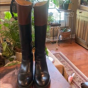 Enzo Angiolini Black and Brown Women's Boots